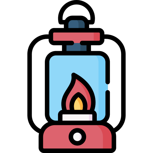 Lantern oil lamp camping fire icon Lantern oil lamp camping fire icon