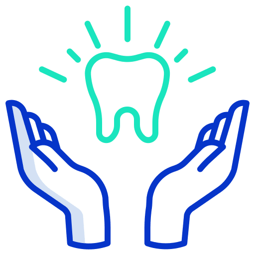 Care odontology dental teeth icon