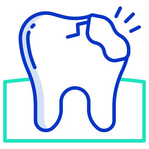 Cavity molar cavity tooth icon