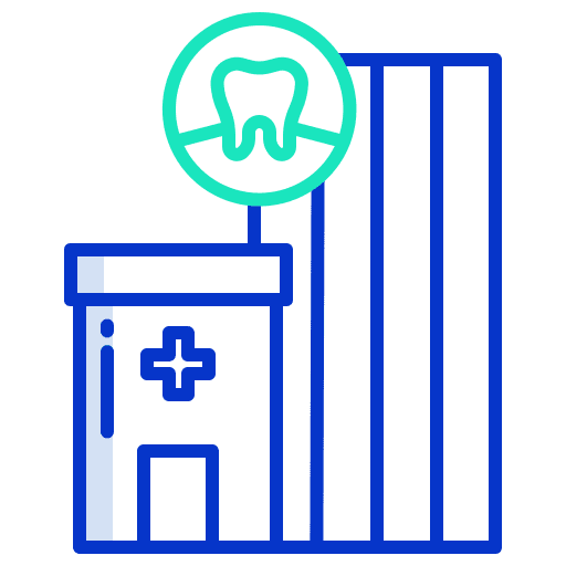 Hospital medical dental teeth icon