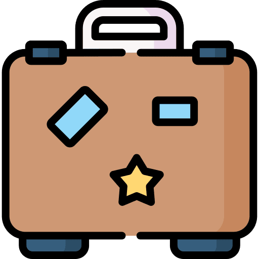Suitcase travelling tools and utensils baggage icon Suitcase travelling tools and utensils baggage icon