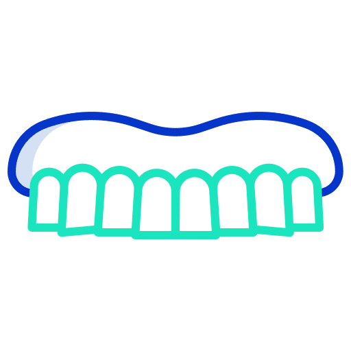 Teeth repair healthcare dental veneer icon