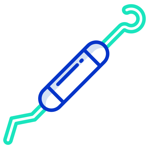 Dental scaler dental periodontal scaler healthcare and medical icon Dental scaler dental periodontal scaler healthcare and medical icon