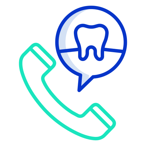 Call dental phone service icon Call dental phone service icon