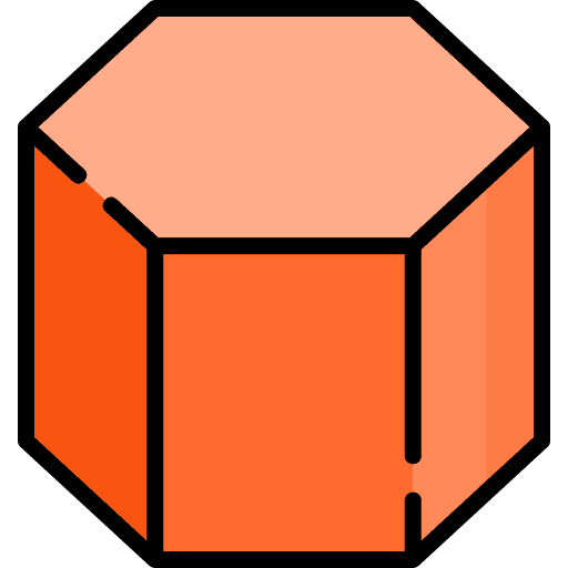 Hexagon 3d shapes geometry icon