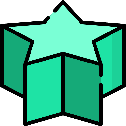 Star geometry shapes star icon