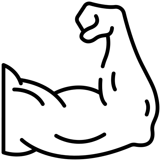 Muscles muscles body parts flex icon