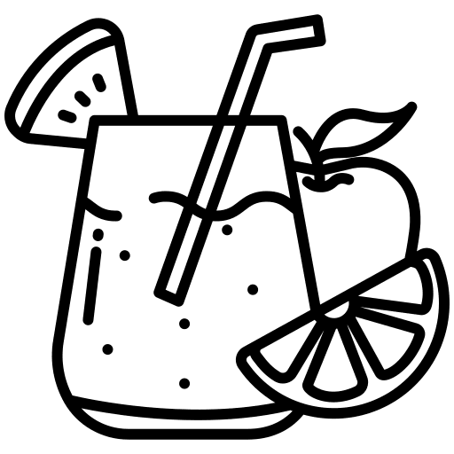 Juice beverage fruit food and restaurant icon Juice beverage fruit food and restaurant icon