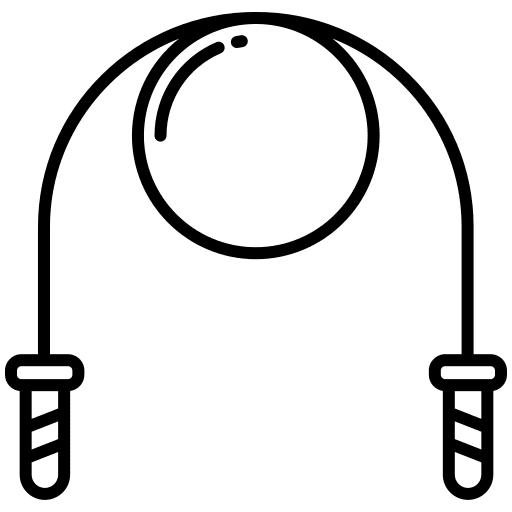 Jumping rope sports and competition skipping rope fitness icon Jumping rope sports and competition skipping rope fitness icon
