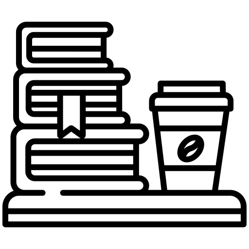 Reading education read coffee icon Reading education read coffee icon