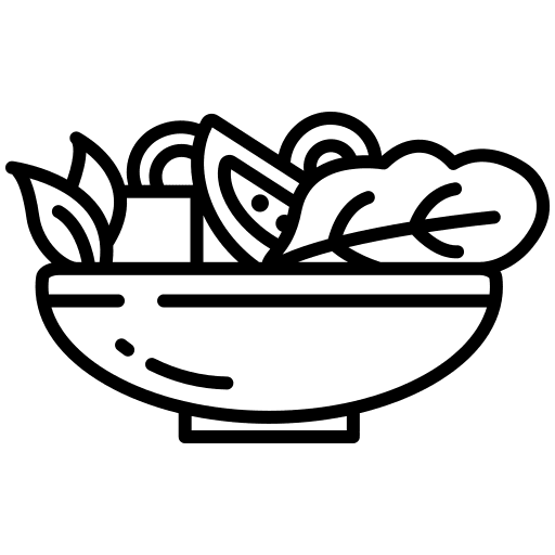 Salad vegetables salad vegan icon Salad vegetables salad vegan icon